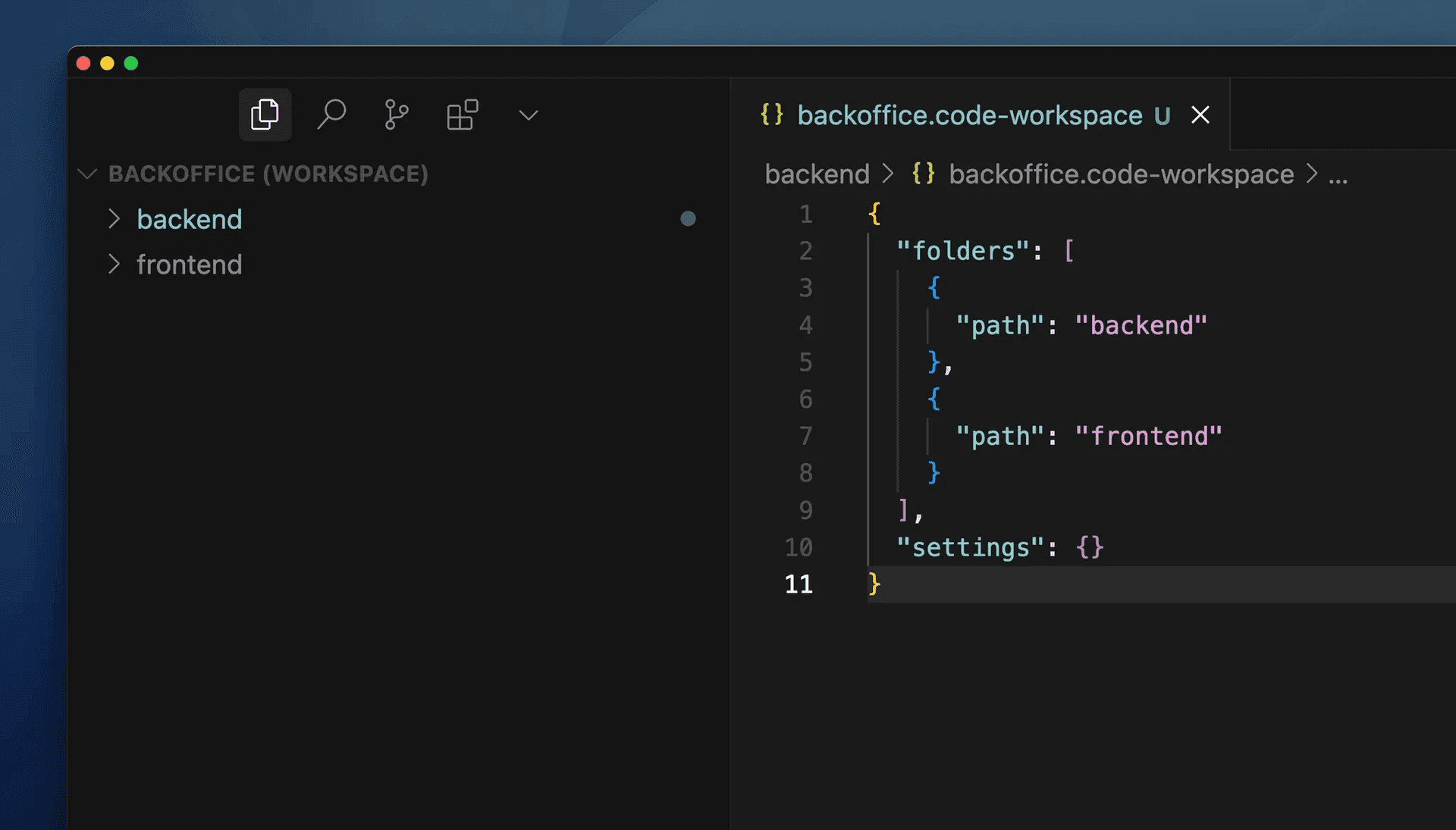 Multi-root workspaces in Cursor